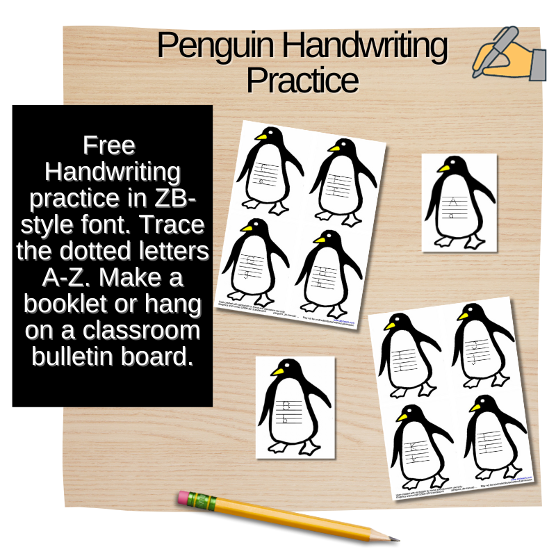 Penguin Handwriting Practice